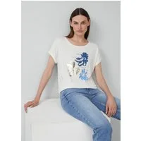 s.Oliver Muscleshirt T-Shirt T-Shirt aus Viskosemix im Relaxed Fit