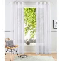 OTTO home Gardine XANA (1 St), Ösen, transparent, Voile, Bestseller, einfarbig, 1 bzw. 2er Set, pflegeleicht, Bestseller!