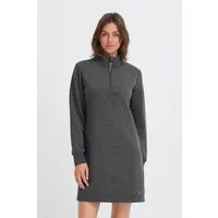 OXMO Sweatkleid OXMille Gemütliches Sweatkleid mit Reißverschluss