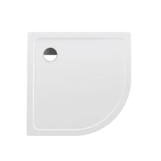 LAUFEN Viertelkreis Duschwanne Stahl Platina inkl.Schallschutz 1000x1000x25 weiß, H2150090000401 H2150090000401