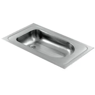 KWC Aquarotter Babybadewanne, CAMPUS, Edelstahl, 915x550x150 mm, Einlegemontage, 2000090029 2000090029