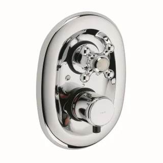 Kludi Unterputz-Thermostatarmatur Adlon Feinbau-Set Absperrventil chrom 517200520