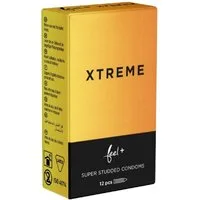 Feel Kondome Xtreme - mit Supernoppen-Struktur Packung mit, 12 St., Kondome mit großen Noppen, extrem genoppte Kondome mit innovativer Orgasmus-Struktur