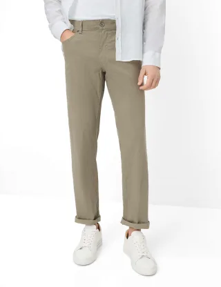 Brax Herren Five-Pocket-Hose Style COOPER JUNGLE Grün Khaki, grün - khaki, Gr. 36/30