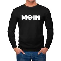 MoonWorks Longsleeve Herren Longsleeve Moin mit Anker Langarmshirt Moonworks® mit Print