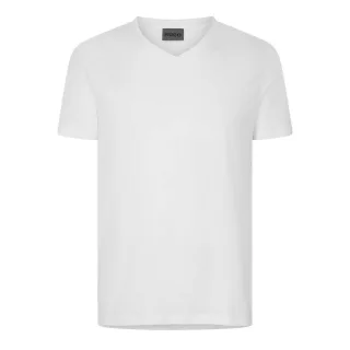 Hugo - T-Shirt für Herren, V-Ausschnitt (Weiß)