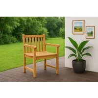 SAM® Gartenstuhl Cuno, aus Teak-Holz, sehr bequem mit natürlicher Maserung