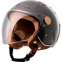 Burnout Motorradhelm Jethelm Heritage Stone