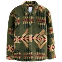 Next Hemdjacke Hemdjacke mit Borgfutter und Navajo-Muster (1-St)