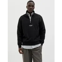 Jack & Jones Sweatshirt JJESOHO SWEAT QUARTER ZIP HN NOOS Baumwollmischung, relaxed fit