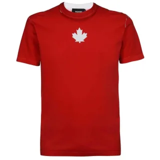 Dsquared2 Cool Fit Team Logo Rotes T-Shirt