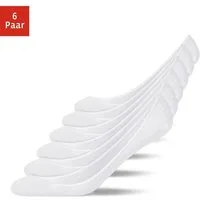 SNOCKS Füßlinge Loafer Socken Ballerina Socken (6-Paar) aus Bio-Baumwolle, perfekt für Ballerinas