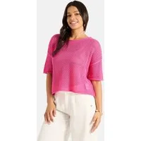 Lieblingsstück Kurzarmpullover AriadneL mit Baumwolle und Viskose