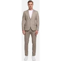 ZUITABLE Anzug Jersey Anzug Slim Fit, Dk. Beige 261649, Dk. Beige