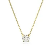 Swarovski Kette mit Anhänger Stilla Round, mit Swarovski® Kristall