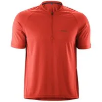 Gonso Radtrikot SITIVO Jersey Blue M Herren Fahrradtrikot mit Rückentasche, Half-Zip Trikot, Loose Fit