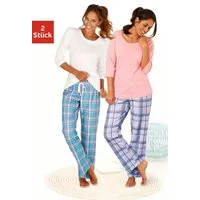 Arizona Pyjama (Packung, 4 tlg., 2 Stück) mit passenden Basicshirts