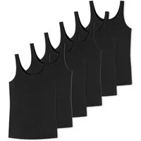 uncover by SCHIESSER Unterhemd 6er Pack Cotton (Spar-Set, 6-St) Unterhemd / Tanktop - Baumwolle - Mit hohem Baumwollanteil 