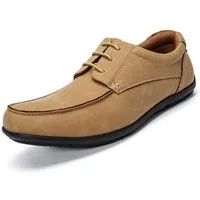 Allthemen Bootsschuh Herren Schnürschuhe mit weicher Latex-Zwischensohle Freizeitschuhe