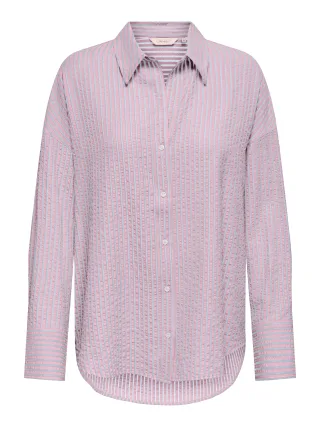 ONLY - ONLOREGON BARI L/S STRIPE SHIRT WVN Romance Rose - Gr. - XL