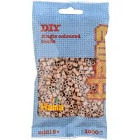 Hama Bügelperlen Hama Bügelperlen – Cappuccino, Midi 5 mm (1000 Stk)