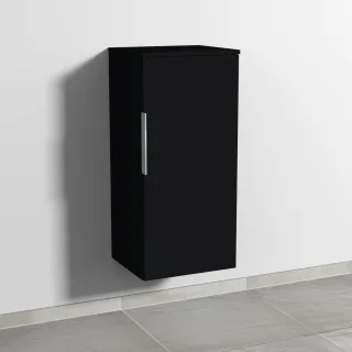 Sanipa 3way Mittelschrank mit 1 Tür, Schwarz-Matt, UF12308 UF12308