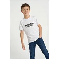 hummel T-Shirt mit geradem Abschluss, aus Baumwolle, normale Länge