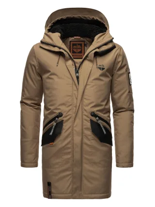 Stone Harbour Herren Winterjacke Ragaan mit Teddyfell & Kapuze