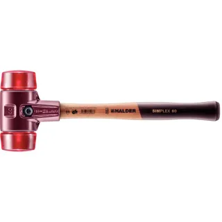 HALDER SIMPLEX - Schonhammer mit TE-Gehäuse und Holzstiel, Plastik - 3006.060
