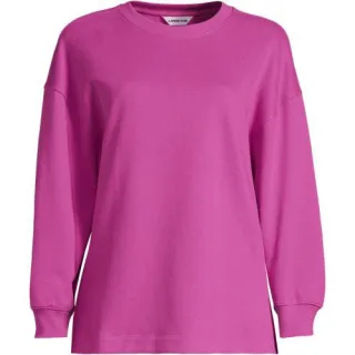 Leichtes Sweatshirt in Petite-Größe, Damen, size: petite, Pink, Baumwolle, by Lands' End
