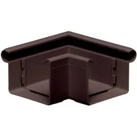 INEFA Dachrinne Rinnenwinkel 90° kastenförmig Wulst außen, NW 68, Kunststoff, Verbindungsstück, Dachrinne- Zubehör für Gartenhaus