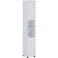 Vicco Hochschrank Alina, Weiß, 30 x 176 cm mit 2 Türen (1-St)
