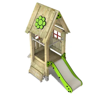 Professioneller Spielturm für öffentliche Spielplätze - Robuster Kletterturm mit Rutsche für Kindergärten - Kompakter PRO MAGIC Hub - Wickey