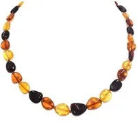 Firetti Collier Schmuck Geschenk Halsschmuck Halskette Farbstein Edelstein Bernstein, Made in Germany - mit Bernstein