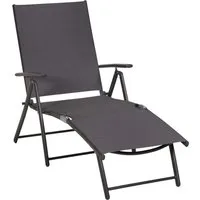 MERXX Gartenliege Deckchair, zusammenklappbar, verstellbar
