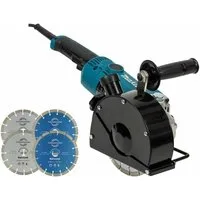 Trongaard Winkelschleifer MAUERNUTFRÄSE / SCHLITZFRÄSE 2.000W / 180mm, max. 6600 U/min, (Komplett-Set)