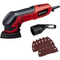 Einhell Deltaschleifer TC-DS 20 E, 22000 U/min, (Set, 8 tlg), Delta-Schleifschuh zum Schleifen schwer zugänglicher Stellen