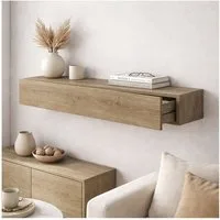HTI-Living Wandregal mit Schublade 80 cm Artisaneiche, 1 Stück 1-tlg.