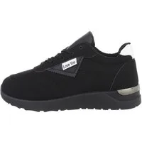 Ital-Design Damen Low-Top Freizeit Sneaker Flach Sneakers Low in Schwarz
