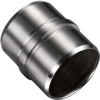 AICA Handlauf AICA Verbinder Edelstahl Ø42,2mm Rohrverbinder Treppenhandlauf, (Packung), 304 Edelstahl, Farbe: Silber/Schwarz, verbindungsstück handlauf