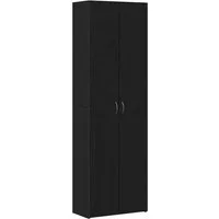 vidaXL Aktenschrank Büroschrank Schwarz Eichen-Optik 60 x 32 x 190 cm Holzwerkstoff (1-St)