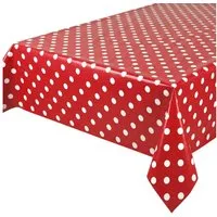 Beautex Tischdecke Punkte Wachstuchtischdecke OVAL RUND ECKIG, Wachstuch abwischbar (1-tlg)