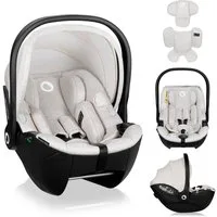 lionelo Autokindersitz MOXIE I-SIZE, ab: ab Geburt, bis: bis 18 Monaten, ab: 40 cm, bis: 87 cm, (Set ohne Basis), Memory Foam/Bambus/Dri-Seat/Magnetgurte/Lüftung