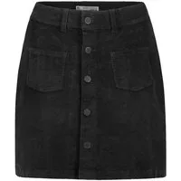 Eight2Nine Minirock Damen Mini Cordrock aufgesetzte Taschen und Kopfle