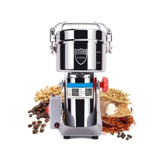 [EU Direct] NovuLife Swing Type Grinder 1000G Capacity Stainless Steel0-5 Min Timer Spice Grain Herb Powder Grinding M