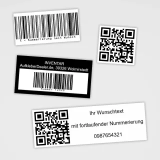 Etiketten mit Barcode und QR Code selbst gestalten