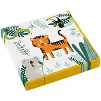 Amscan Papierserviette 'Get Wild' Safari, 16 Servietten 33x33cm