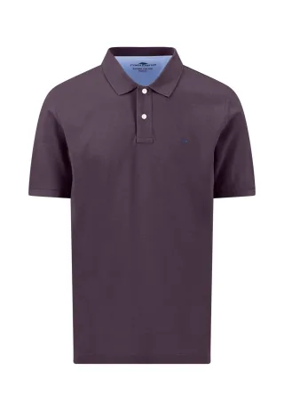 FYNCH-HATTON - Basic Polo, Premium Cotton aubergine - Gr. - L