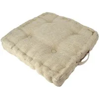 Marabellas Shop Sitzkissen Stuhlkissen 4 Punkt Grob-Cord 40x40x8cm Wählbar in 6 Farben