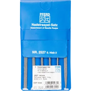 PFERD TOOLS Nadelraspel-Set 6-tlg. in Kunststofftasche 140mm Schweizer Hieb 2, für Holz, Kunststoff - 12799020